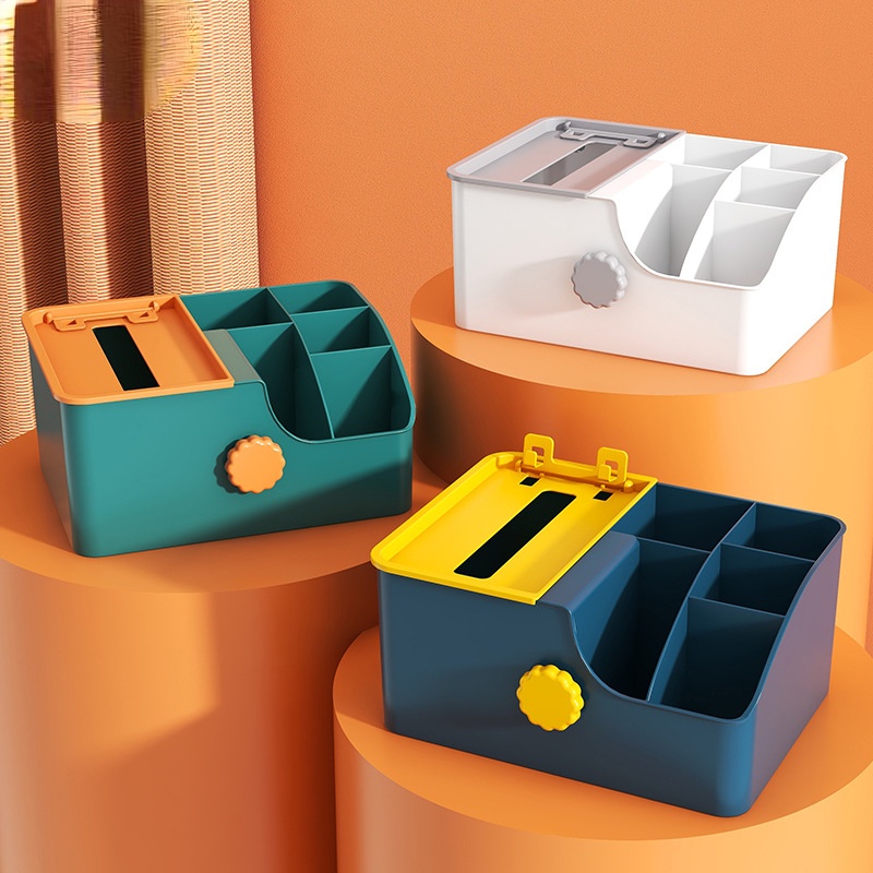 Hộp Đựng Khăn Giấy Đa Năng Dạng Xoay Tiện Dụng Cho Gia Đình