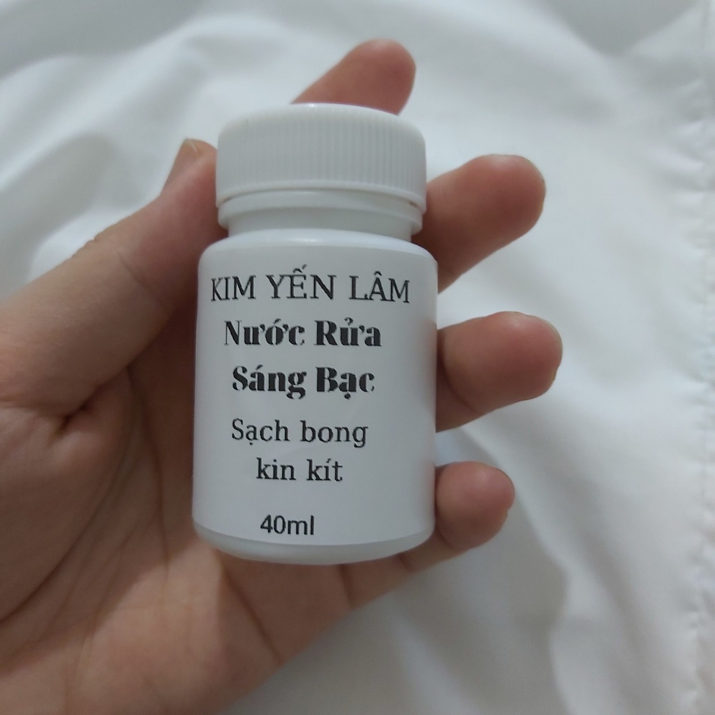 Nước rửa trang sức bạc, nước rửa bạc tại nhà 40ml
