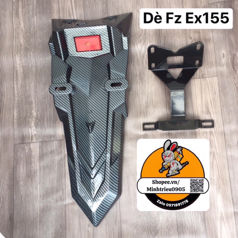 Dè sau Exciter 155 ex155 kiểu FZ carbon