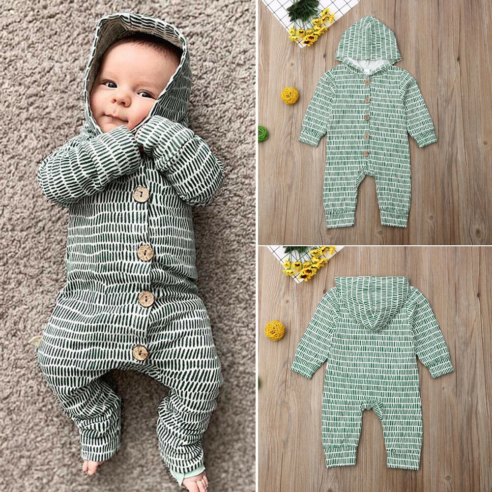 Bộ Áo Liền Quần Cotton Dễ Thương Cho Trẻ Sơ Sinh