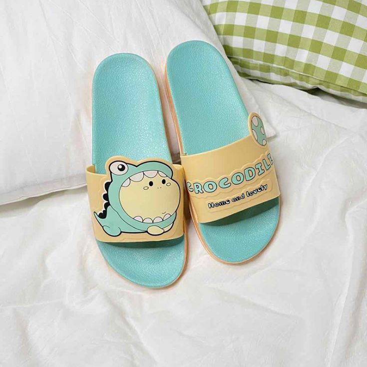 { Hàng in nổi , siêu đẹp } -Dép quai ngang cá sấu nổi CROCODILE ulzzang hot taobao