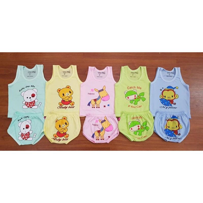 Set 5 bộ cotton bé trai/gái từ 3_15kg
