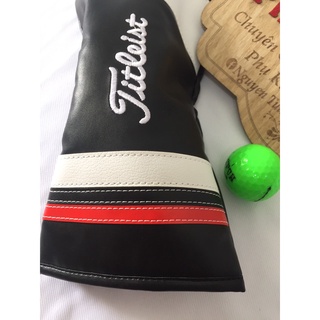 Bộ 4 sản phẩm cover bọc đầu gậy Golf chất liệu da nhiều mẫu-Bao che đầu gậy Golf tist, Taylormade, Honnma-cover