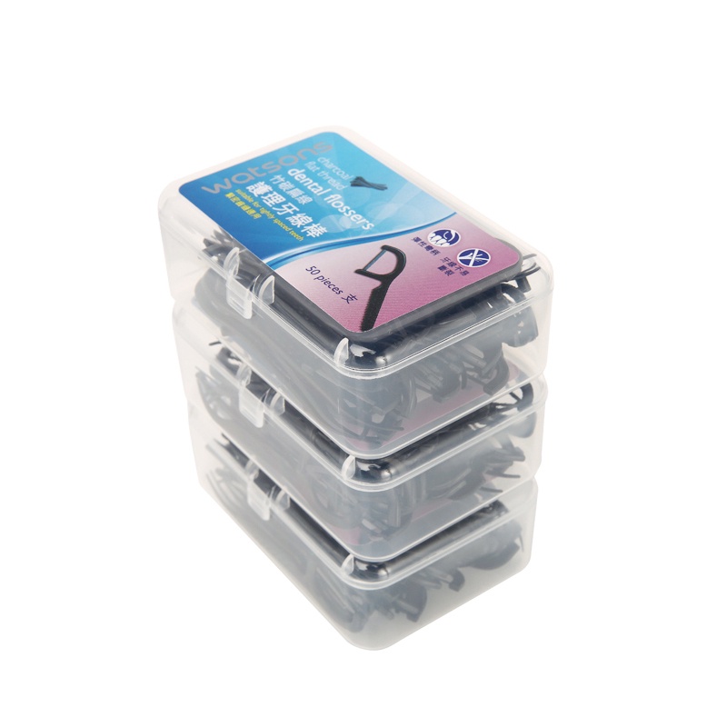 Watsons Hộp 50 Que Sợi Nha Khoa Chăm Sóc Răng Miệng