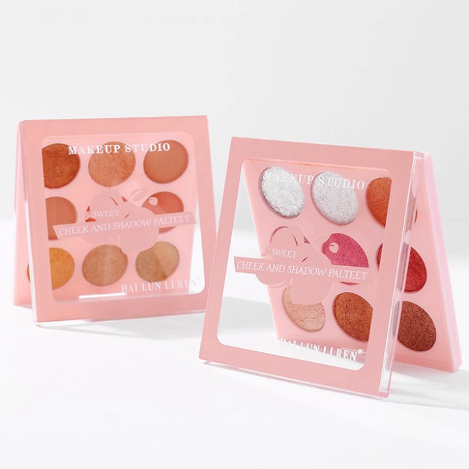 Bảng Phấn Mắt 9 Ô SWEET CHEEK AND SHADOW PALTEET tone xinh xắn . Hot | BigBuy360 - bigbuy360.vn