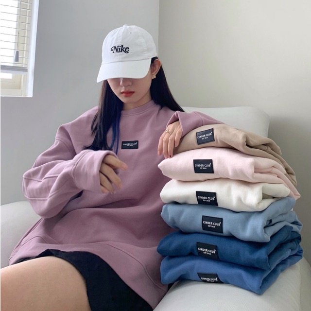 Áo Sweater Unisex Cinder Logo - Áo Hoodie Nam Nữ Form Rộng Basic Streetwear 7 Màu - Local Brand Chính Hãng