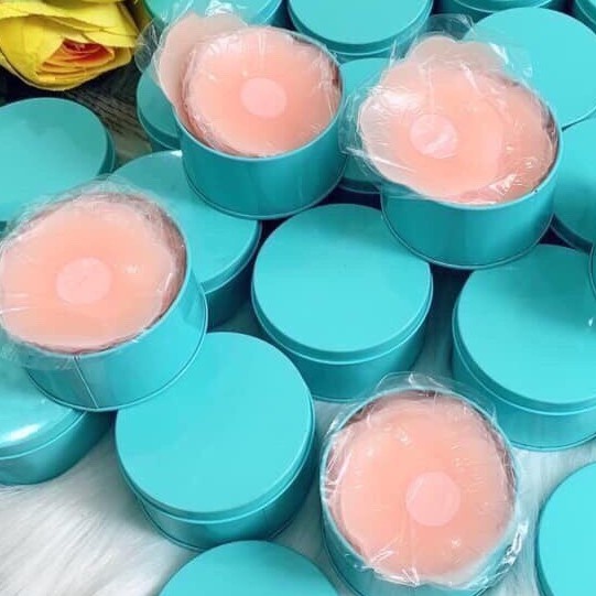 (Hàng hot) Hộp 5 đôi dán ti silicon sang chảnh dùng nhiều lần dính cực chắc