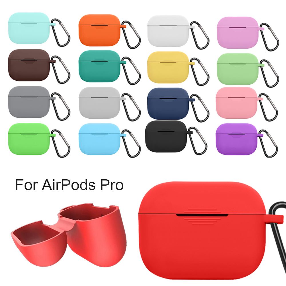 Vỏ silicon siêu mỏng bảo vệ hộp sạc tai nghe Bluetooth thích hợp cho Apple Airpods Pro