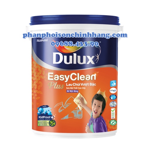 Sơn nước nội thất cao cấp DULUX EASYCLEAN LAU CHÙI VƯỢT BẬC Bề mặt bóng - 74AB (5L)