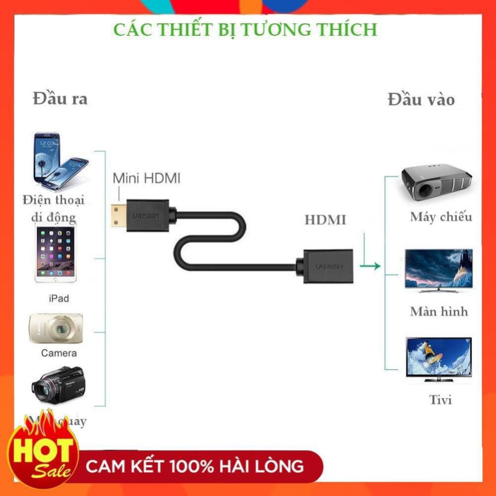 [Chính Hãng] MINI HDMI sang HDMI UGREEN 20137- Hàng Chính Hãng bảo hành 18 tháng