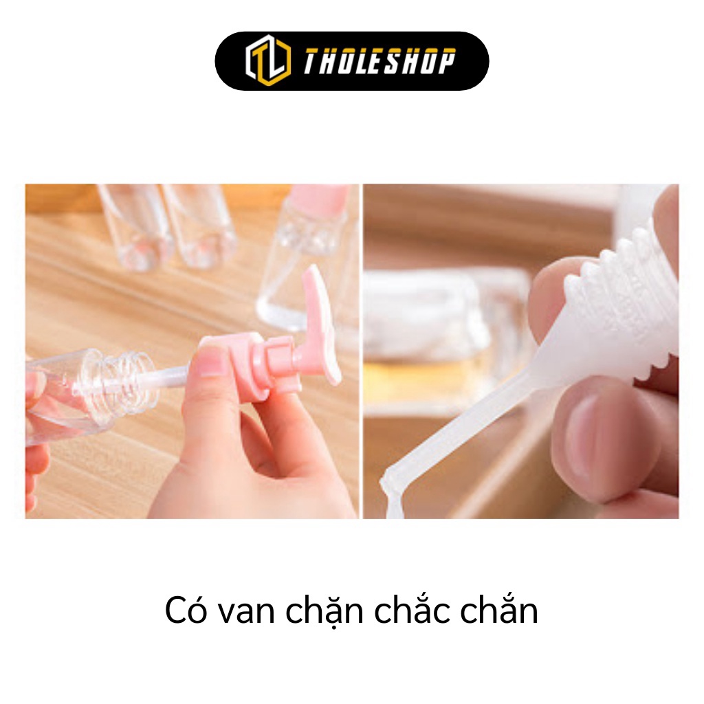 [SGD] Bộ Chiết Mỹ Phẩm - Combo 5 Chai Nhựa Chiết Nước Rửa Tay, Dầu Gội, Sữa Tắm Du Lịch 4002