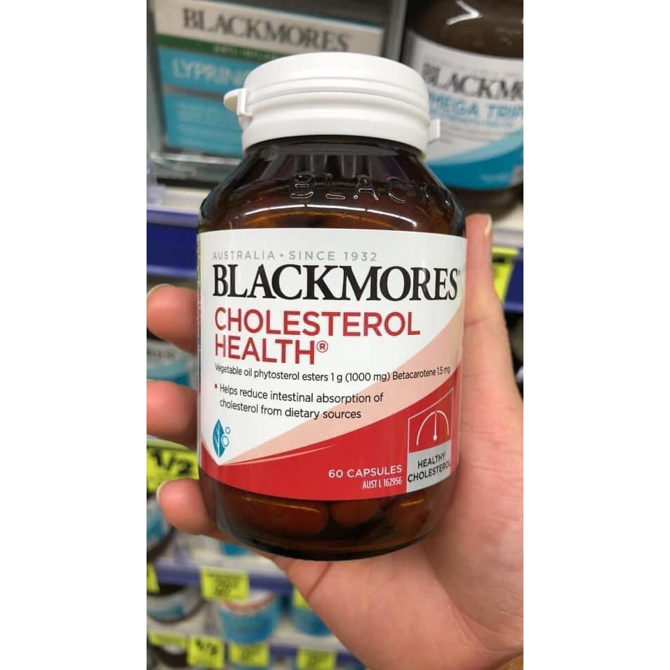 Viên uống giảm mỡ máu Blackmores Cholesterol Health 60 viên - Hàng Úc