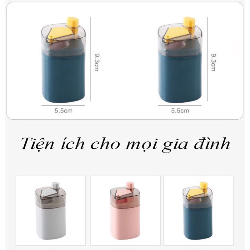 Hộp đựng tăm tự động, hũ tăm nhấn nút lấy tăm thông minh tiện lợi