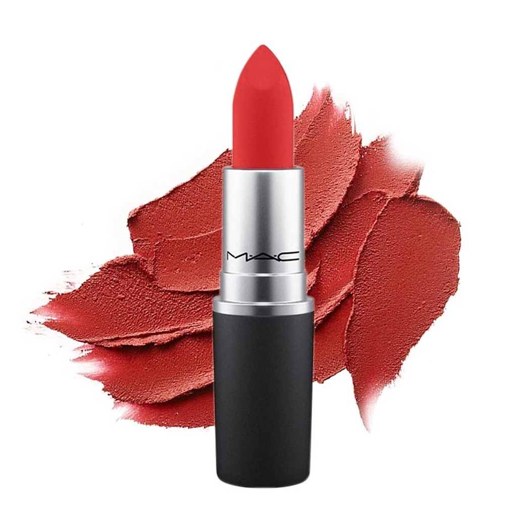 Son MAC Devoted To Chili 316 Màu Đỏ Gạch siêu hot,  son MAC chính hãng Powder Kiss Lipstick date mới nhất