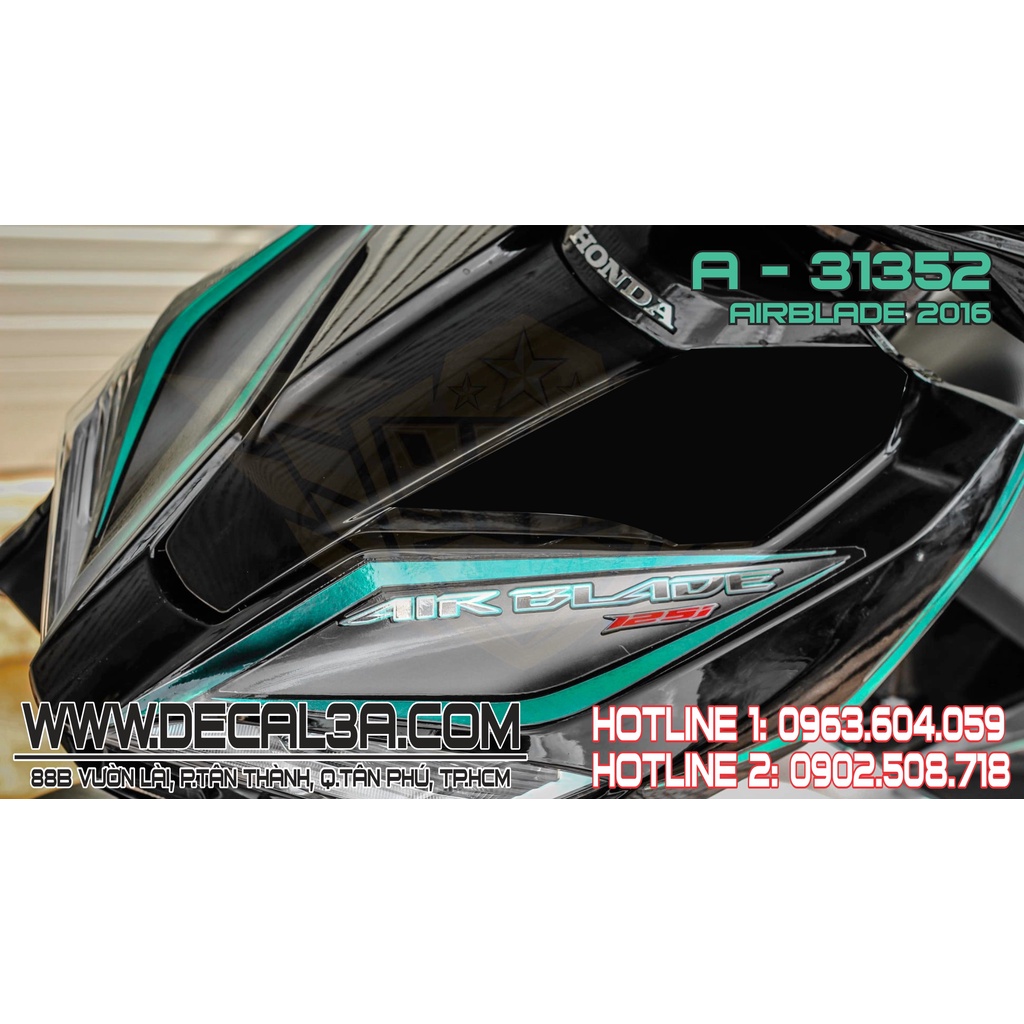 Tem rời Airblade  2016 125i chỉ