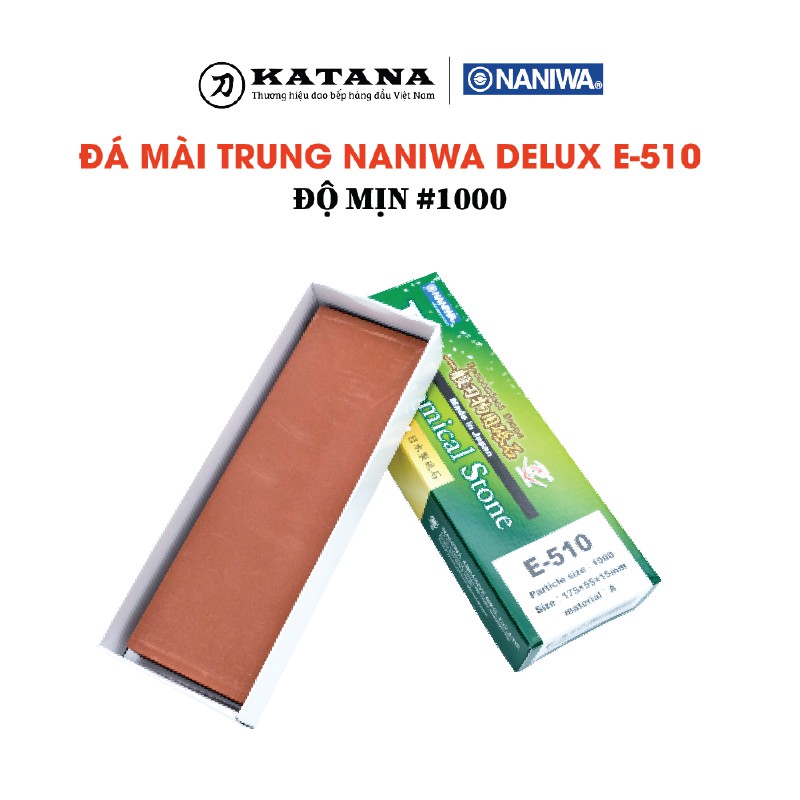 Đá mài trung Naniwa Nhật Bản #1000 DELUX E 510 (175x55x15)