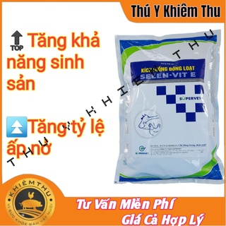 Lên giống đồng loạt selen vit e 1kg, kích gia cầm lên mào - đỏ tích, bung cựa nhanh kích rụng trứng.