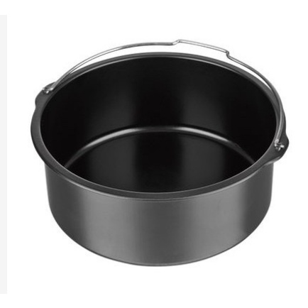 Khay nướng bánh, khay nướng có quay xách cho nồi chiên không dầu size 16/18/20cm