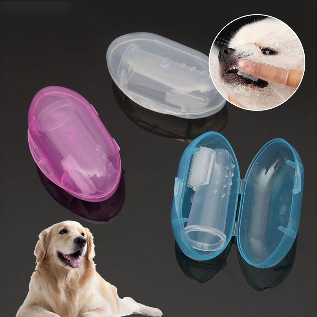 JARRED Bàn Chải Đánh Răng Bằng Silicon Mềm Nhiều Góc Bảo Vệ Răng Cho Thú Cưng Kích Thước Nhỏ