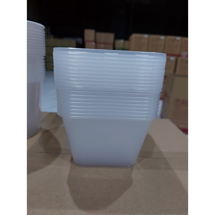 combo 1 thùng 300 hộp chữ nhật microwave 750ml (kèm nắp)