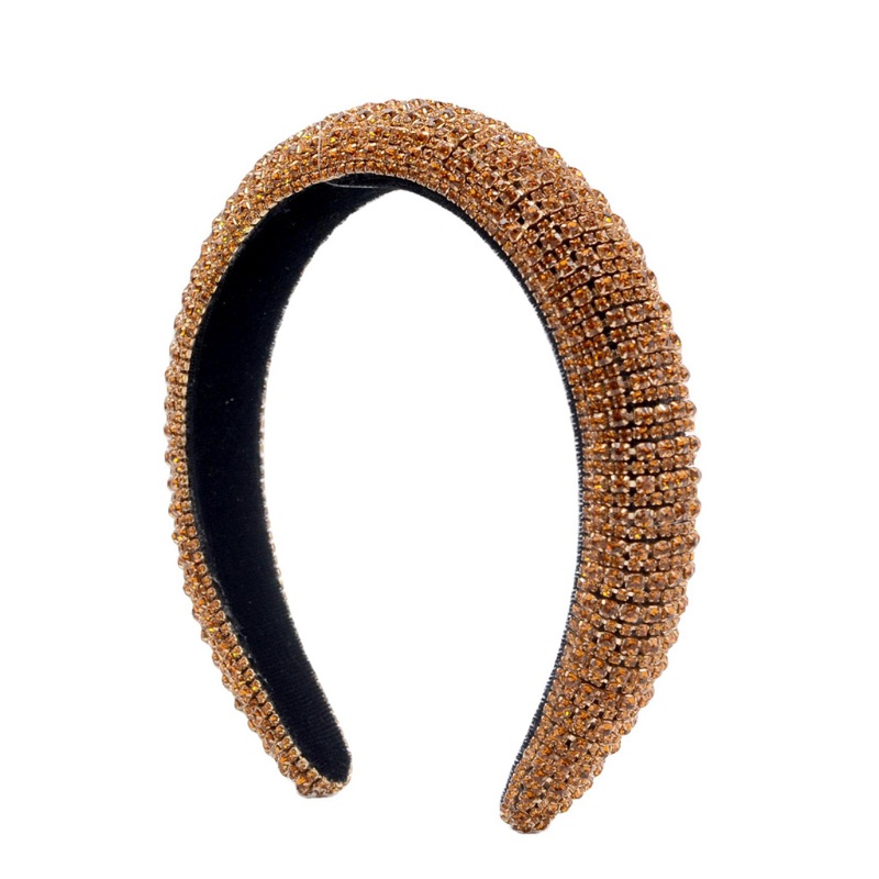 Flgo Băng Đô Đệm Mút Xốp Đính Đá Lấp Lánh Nhiều Màu Sắc Phong Cách Baroque