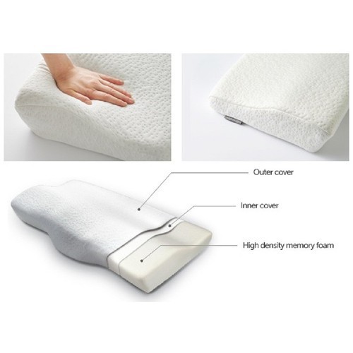 Gối Cong Lock&Lock Memory Foam HLW111 50 x 30 x 10 cm