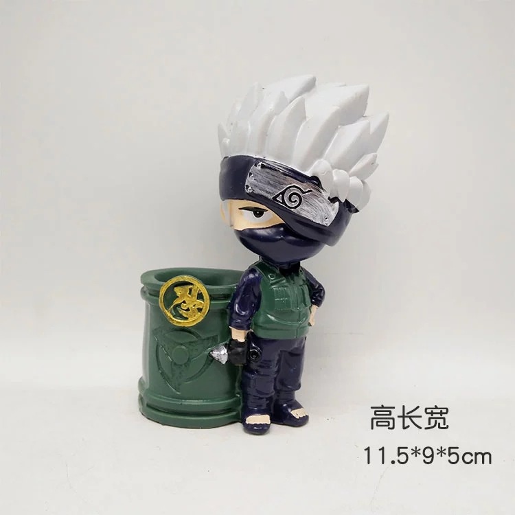 Ống Đựng Bút Bằng Nhựa resin Thủ Công Hình Nhân Vật Uzumaki Naruto Kakashi
