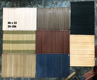 Mành tre đặt bát đĩa các size màu
