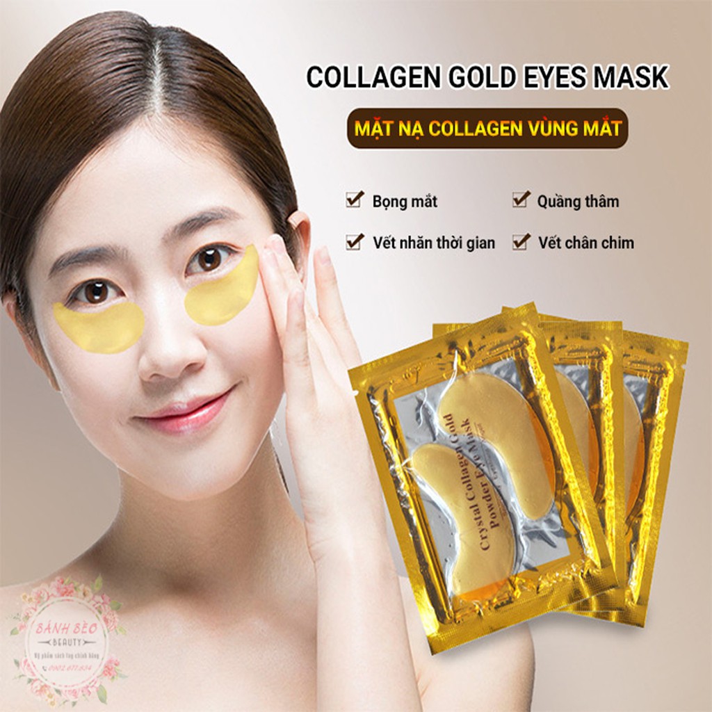 Mặt nạ mắt Collagen Crystal với tinh chất collagen giúp giảm thâm vùng mắt hiệu quả