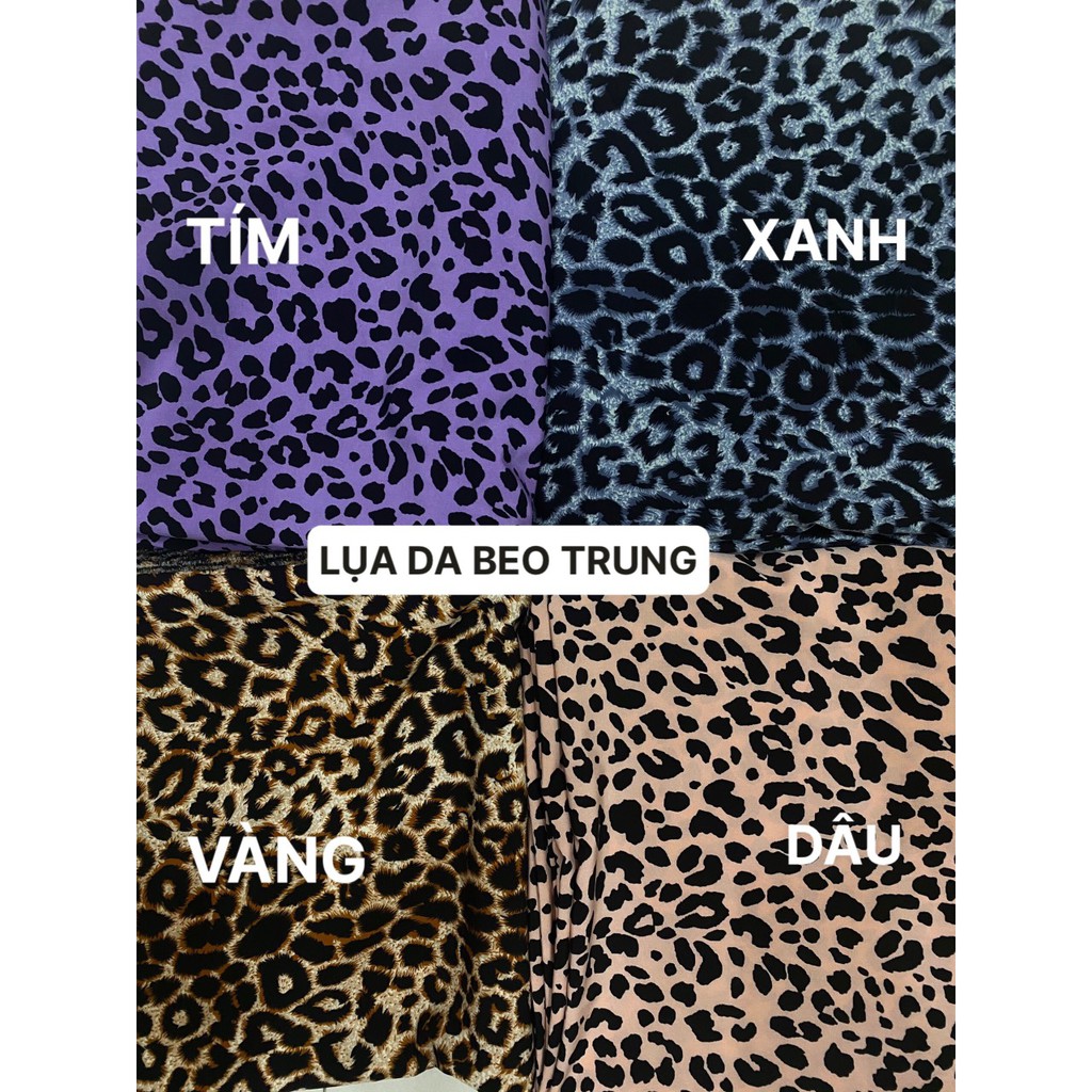 VẢI LỤA DA BEO TRUNG - DÒNG VẢI THÔNG DỤNG - 1 MÉT X 1M5
