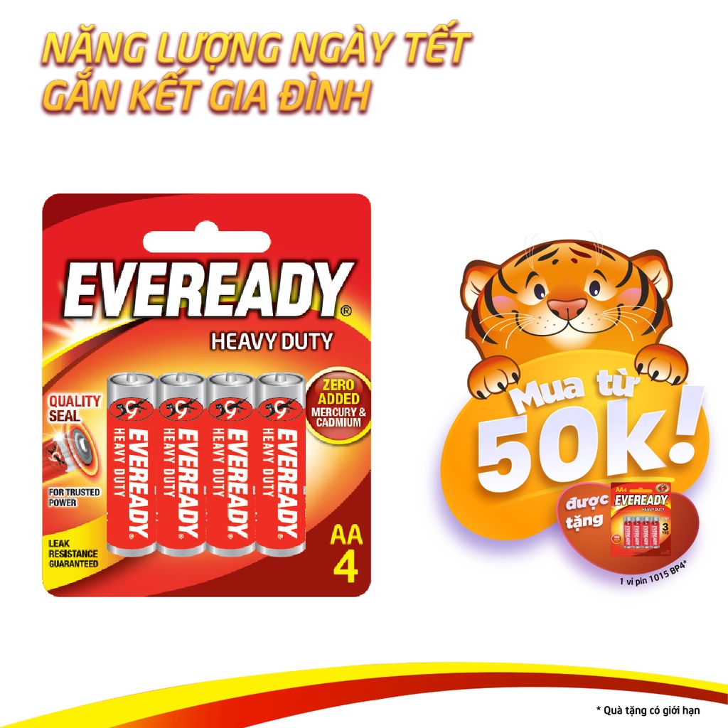 Pin Energizer Eveready Heavy Duty 1012 SW4 AAA - 100628876