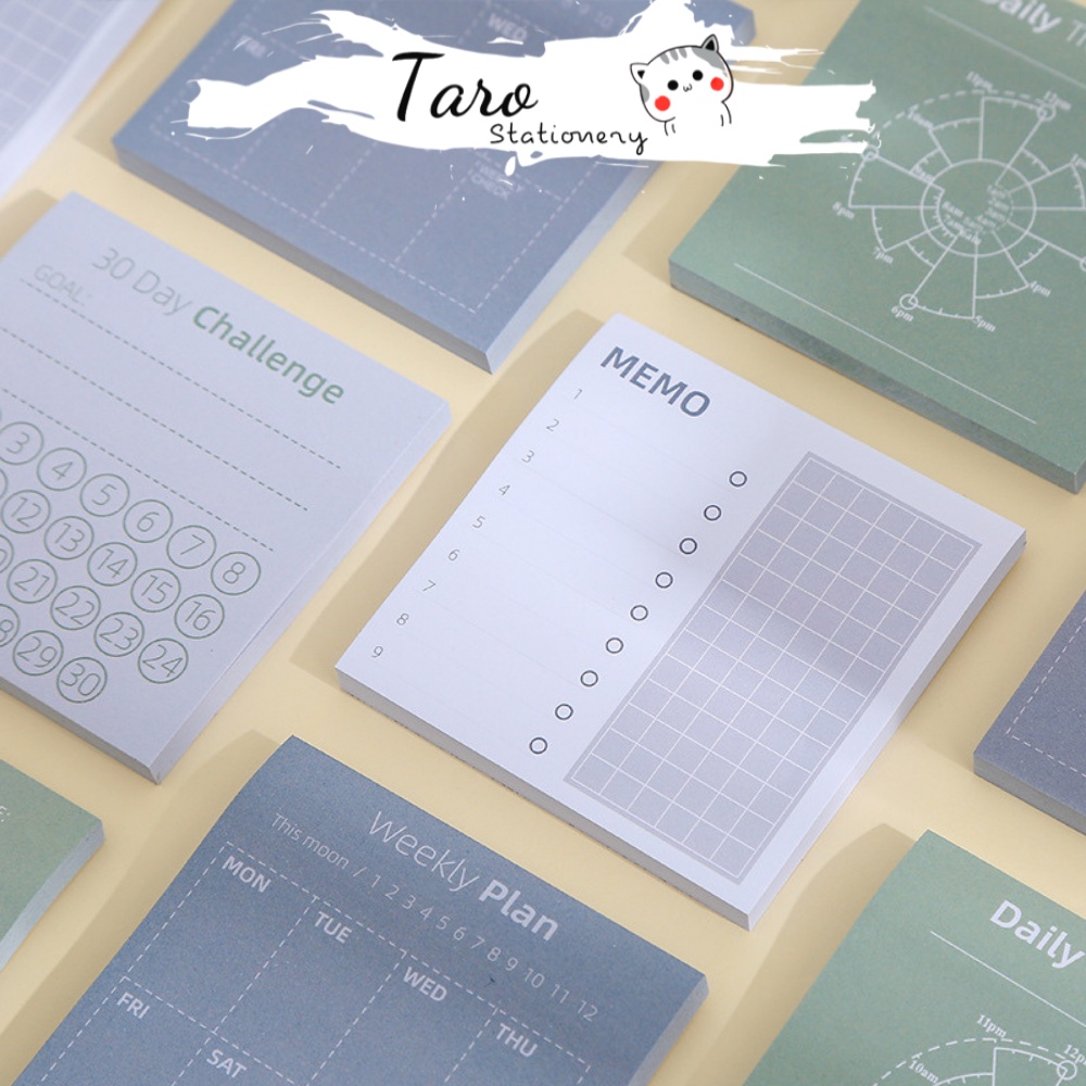 GIấy ghi chú lên kế hoạch Daily Planner Lên Kế Hoạch Hàng Tuần / Tháng N16 Taro Stationery