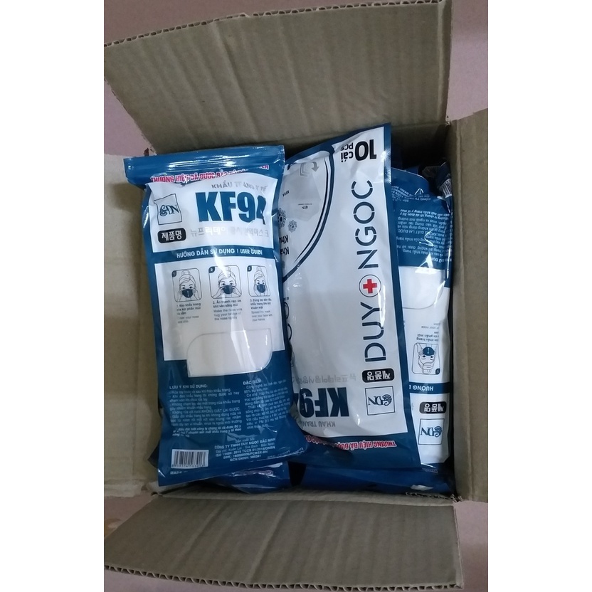 Thùng 300 chiếc khẩu trang KF94 DUY NGỌC