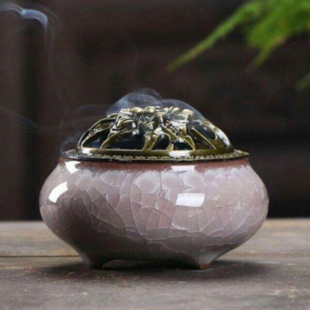 Thác khói trầm hương, lư đốt trầm, lư xông trầm