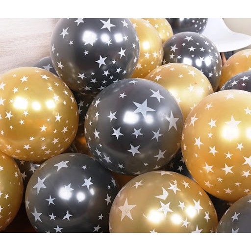 Bong Bóng In Sao Size 12in , Bóng In Hình Ngôi Sao Trang Trí Party, Sinh Nhật, Sự Kiện