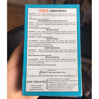 Bột gia vị Ấn garam masala 100gm