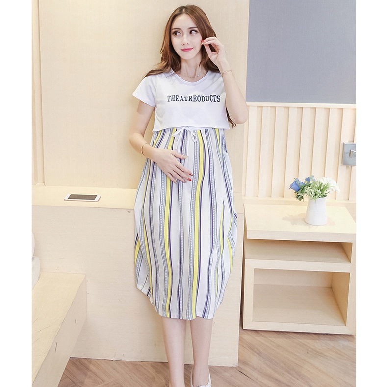 Đầm Bầu Thiết Kế Habi Fashion Chất liệu Cao Cấp VB02