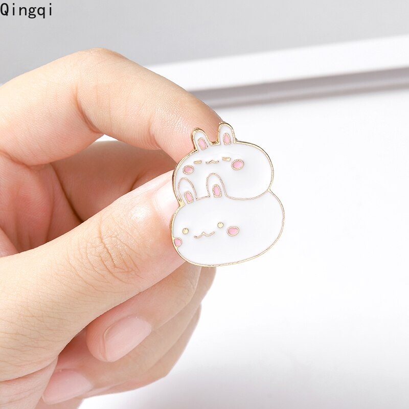 Ghim cài áo Miss Zoe hình chú thỏ hoạt hình đáng yêu