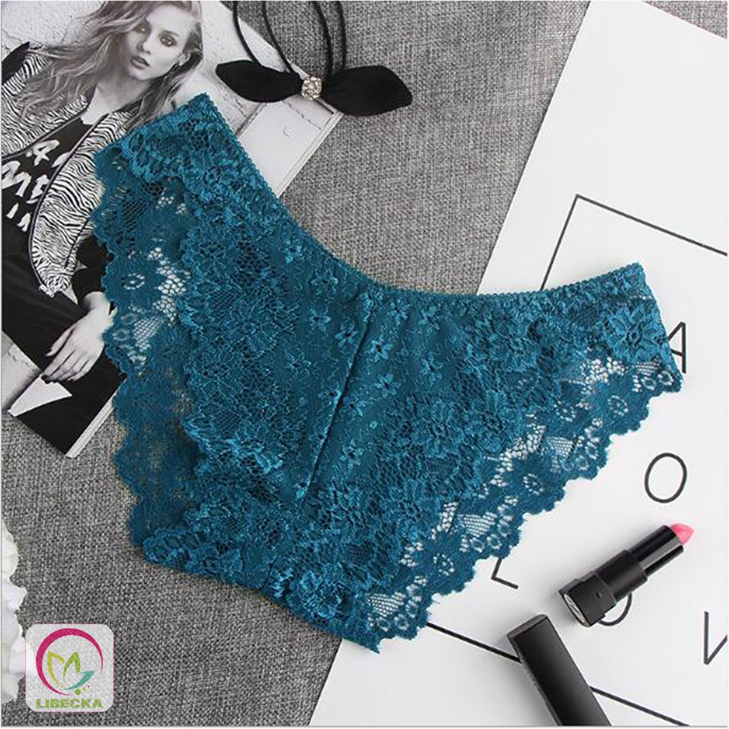 Quần lót nữ Ren mềm cao cấp bền đẹp dễ thương kháng khuẩn thông thoáng chuẩn Hàn Quốc Sexy gợi cảm LIBECKA QLN09 | BigBuy360 - bigbuy360.vn