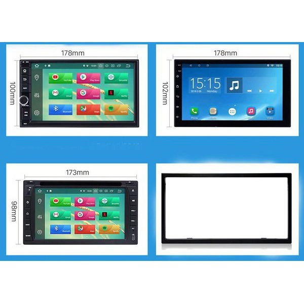 Mặt dưỡng lắp màn hình ô tô kích thước phổ thông, Mặt Dưỡng Lắp Màn Hình 7" kích thước phổ thông cho ô tô