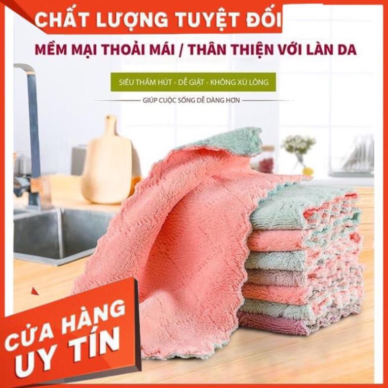 Sale Sốc -  Combo 10 khăn lau bếp siêu thấm hút. . Siroshop.