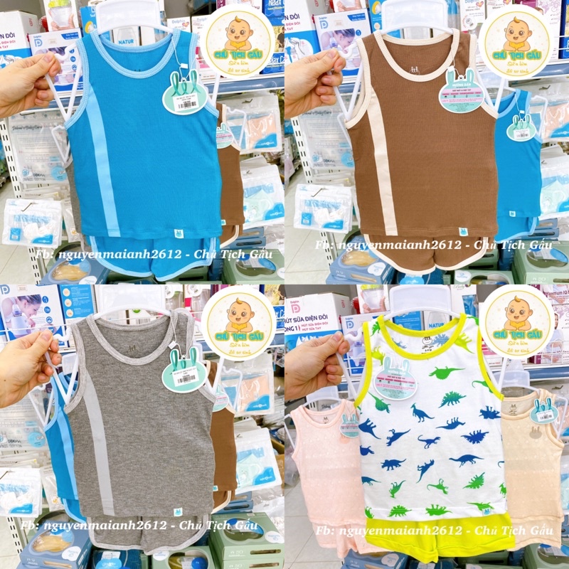 Bộ quần áo ba lỗ cho bé hãng LIL - Little Love