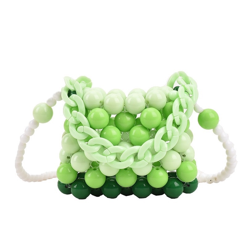 Túi Đeo Chéo Mini Hình Vuông Đính Hạt Ngọc Trai Nhiều Màu Sắc Phong Cách Retro Dành Cho Nữ GYLXB159