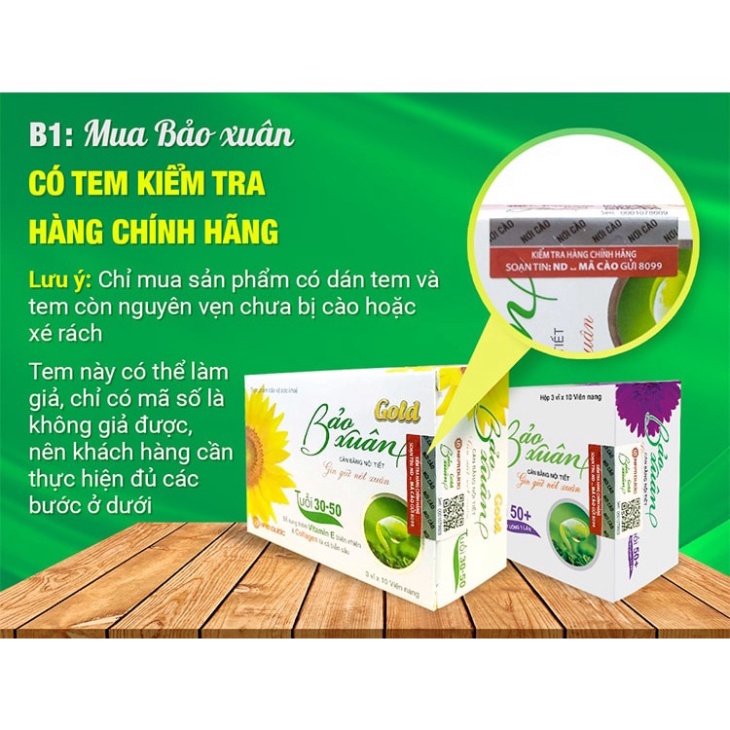 [Chính hãng] Bảo Xuân Tím ( Bảo Xuân 50+ ) Nội tiết tố số một - GIẢM SẠM DA - NÁM DA - KHÓ NGỦ