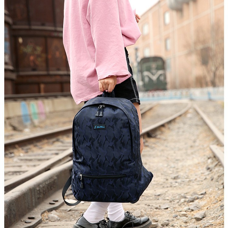 Balo Nam Nữ Camo Vải Oxford Chống Nước, Chống Thấm JM1818 – Video Thật