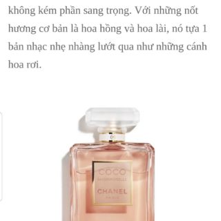 Nước hoa COCO INTENSE/MADEMOI.../N5/COCO ĐEN