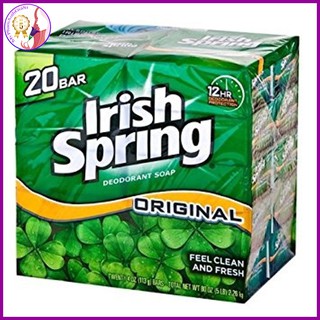 Xà bông Irish Spring làm sạch duy trì độ ẩm cho da và ngăn ngừa mùi cơ thể 115g USA lốc 20 cục