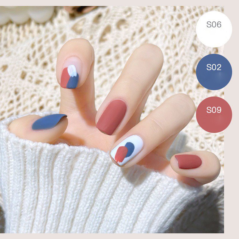 Sơn móng tay bề mặt nhám Docamo sơn gel an toàn nhanh khô nhẹ nhàng SM16