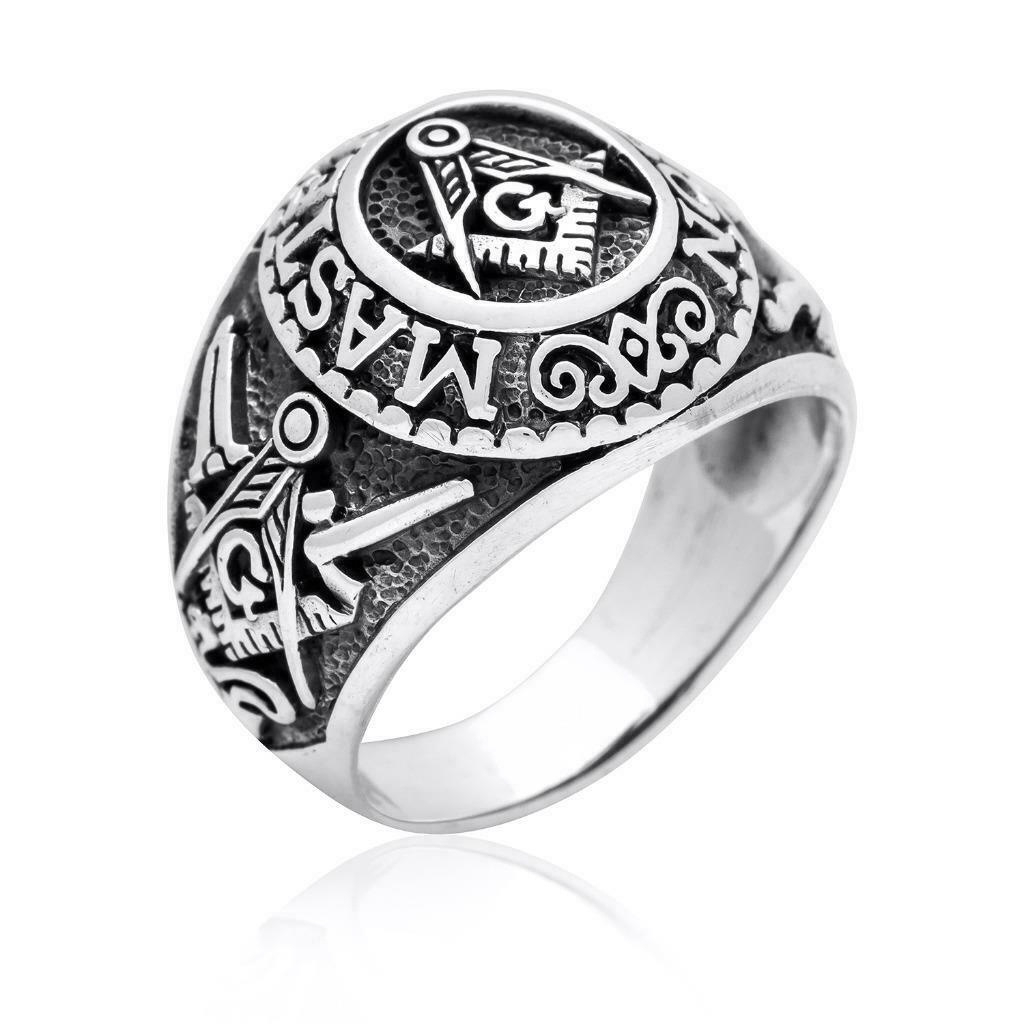 Nhẫn Hình La Bàn Masonic Độc Đáo