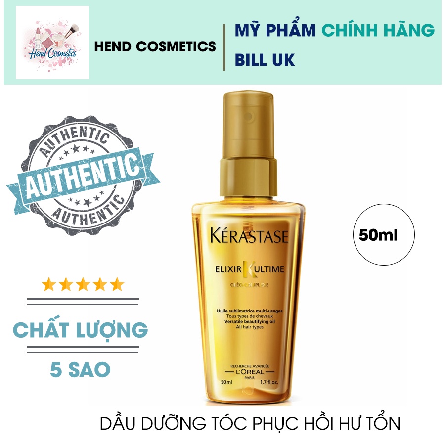 Dầu Dưỡng Tóc Phục Hồi Kerastase Elixir Ultime Travel Size 50ml